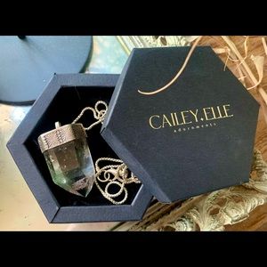 Mossy Calcite Quartz Talisman